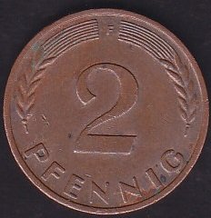 Almanya 2 Pfennig 1971 F