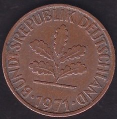Almanya 2 Pfennig 1971 F