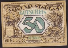 ALMANYA 50 PFENNİNG NOTGELD 1920 ÇİL