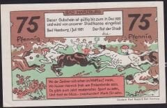 Almanya 75 Pfennig Notgeld 1921 Çilaltı Çil