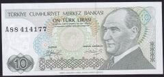 7.Emisyon 1.Tertip 10 Lira A88 414177 Çilaltı Çil
