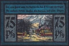 Notgeld Almanya 75 Pfennig 1920 Çilaltı Çil