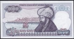 7.Emisyon 2.Tertip 1000 Lira J69 011708 Çil