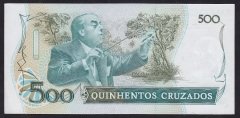 Brezilya 500 Cruzados 1986 Çil Pick 212d