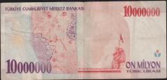 7.Emisyon 10 000 000 Lira C61 223397 Çok Temiz