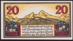 Notgeld Almanya 20 Pfennig 1920 Çil