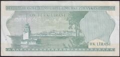 6.Emisyon 2.Tertip 10 Lira L65 312316 Çok Temiz+