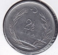 1975 Yılı 2.5 Lira Ters