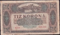 Macaristan 10 Korona 1920 İyi