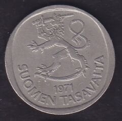 Finlandiya 1 Markka 1971