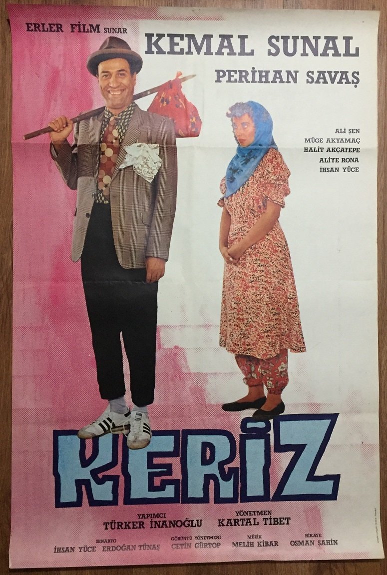 KEMAL SUNAL - PERİHAN SAVAŞ - KERİZ - FİLM AFİŞİ
