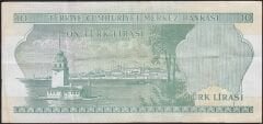 6.Emisyon 2.Tertip 10 Lira L61 363926 Çok Temiz+