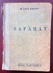 SAFAHAT - MEHMET AKİF ERSOY - İNKİLAP YAY.1955
