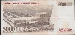 7.Emisyon 5 000 000 Lira H57 848143 Çok Temiz+