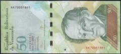 Venezuela 50 Bolivares 2015 Çilaltı