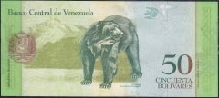Venezuela 50 Bolivares 2015 Çilaltı