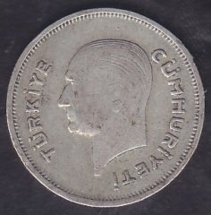 1935 Yılı 50 Kuruş Gümüş