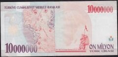 7.Emisyon 10 000 000 Lira A45 729687 Çok Çok Temiz+