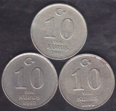 2005-2006-2007 Yılları 10 Yeni Kuruş
