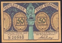 ALMANYA 50 PFENNİNG NOTGELD 1921 ÇİL