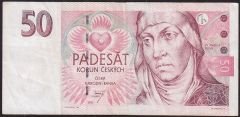 Çekoslovakya 50 Korun 1997 Çok Temiz