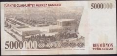 7.Emisyon 5 000 000 Lira H55 012053 Çok Temiz+