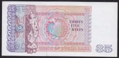 Burma 35 Kyats 1986 ÇİL Pick 63