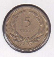 1956 Yılı 5 Kuruş Çok Temiz