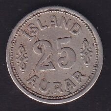 İzlanda 25 Aurar 1940