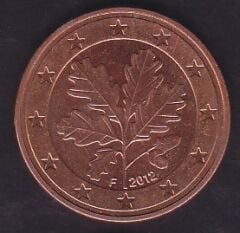 Avrupa Birliği 5 Euro Cent 2012 F Almanya
