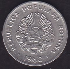 Romanya 15 Bani 1960