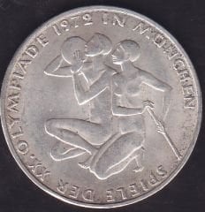 Almanya 10 Mark 1972 D Gümüş Yaz Olimpiyatları Münih Sporcular