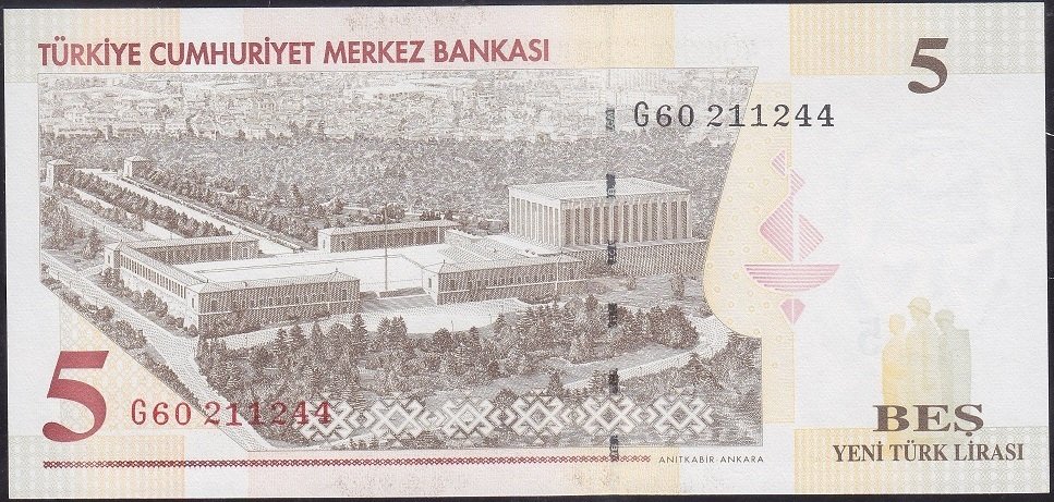 8.Emisyon 5 YTL G60 211244 Çil