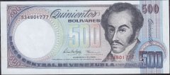 Venezuela 500 Bolivares 1998 Çilaltı Çil 777 Pick67f