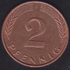 Almanya 2 Pfennig 1984 F