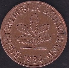 Almanya 2 Pfennig 1984 F