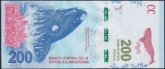 Arjantin 200 Pesos 2016 - 2018 Çil Pick 364a ( 222 )