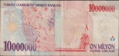 7.Emisyon 10 000 000 Lira C57 850508 Çok Temiz