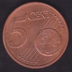 Avrupa Birliği 5 Euro Cent 2012 J Almanya
