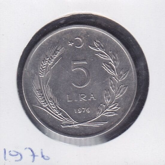 1976 Yılı 5 Lira
