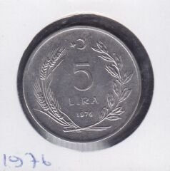 1976 Yılı 5 Lira