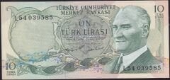 6.Emisyon 2.Tertip 10 Lira L54 039585 Çil