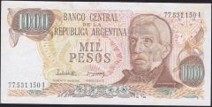 Arjantin 1000 Pesos 1976 - 1983 Çilaltı ( Kat yok ) Pick 304d2