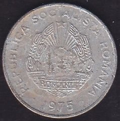 Romanya 15 Bani 1975