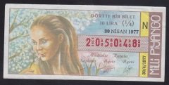 1977 30 NİSAN ÇEYREK BİLET