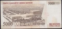 7.Emisyon 5 000 000 Lira H43 969154 Çok Temiz