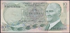 6.EMİSYON 1.TERTİP 10 LİRA F36 028231 ÇÇT +