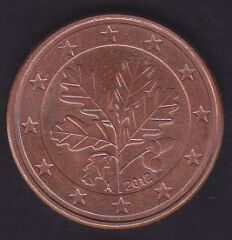 Avrupa Birliği 5 Euro Cent 2012 A Almanya
