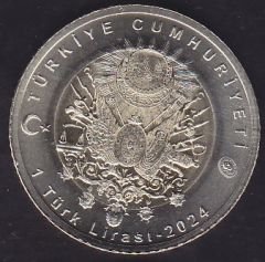 2024 Yılı Hatıra 1 Lira - 1.Mehmed (Çelebi) Çil