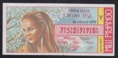 1977 30 NİSAN YARIM BİLET